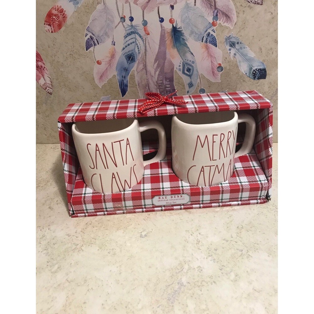 Rae Dunn Christmas Mug Set